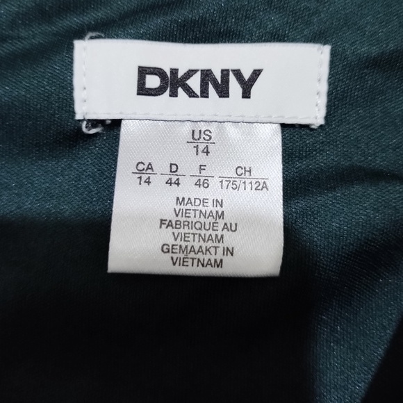 DKNY Side Knot Faux Wrap Dress Size 14 - Picture 7 of 8